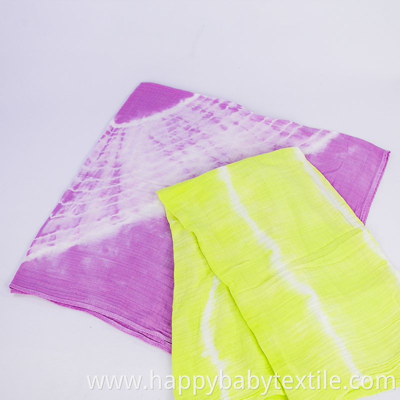 Tie Dyed Baby Muslin Swaddle 